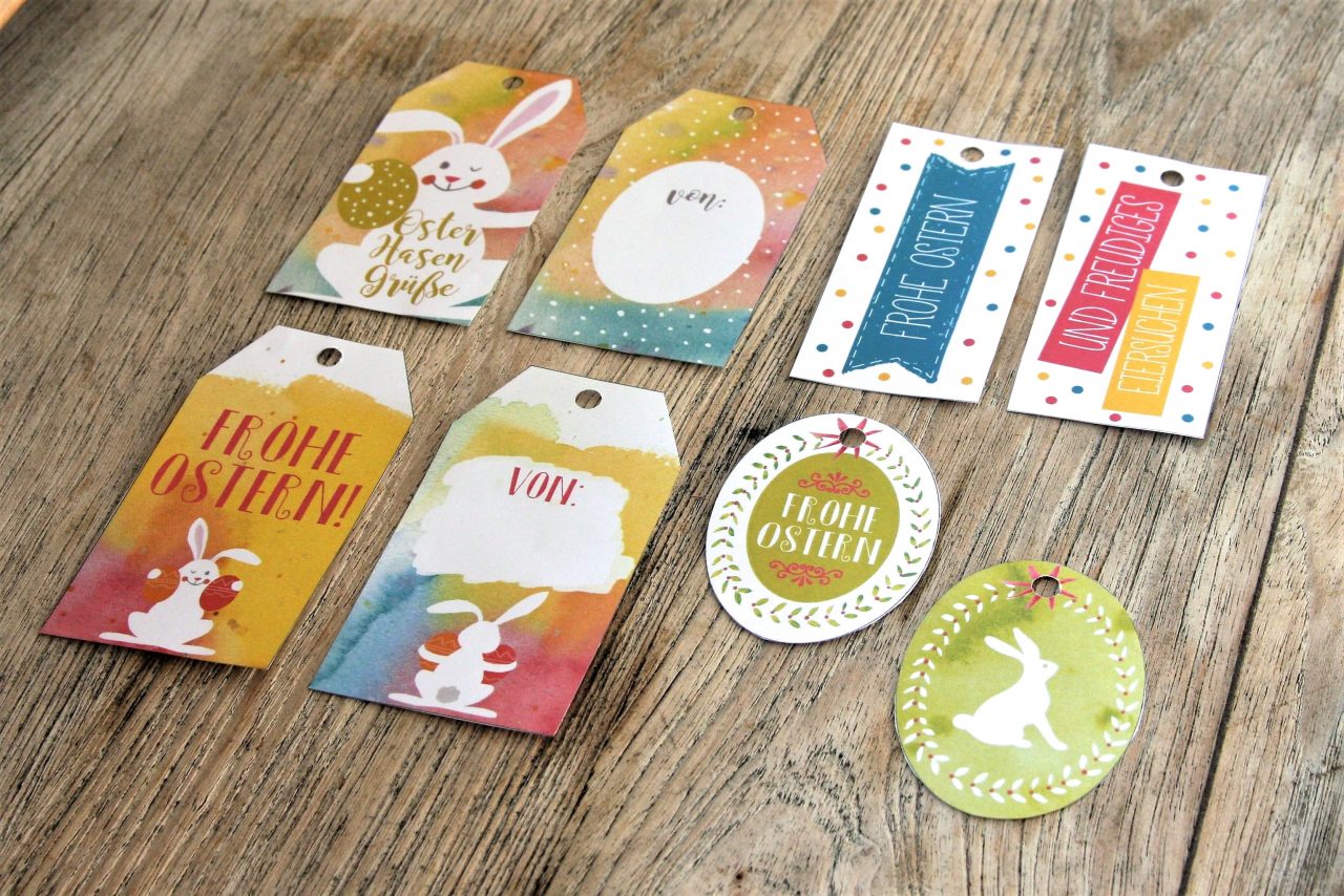  Freebie: Acht Osteranhänger zum Ausdrucken - Hanra Grußkartenblog Motiv 